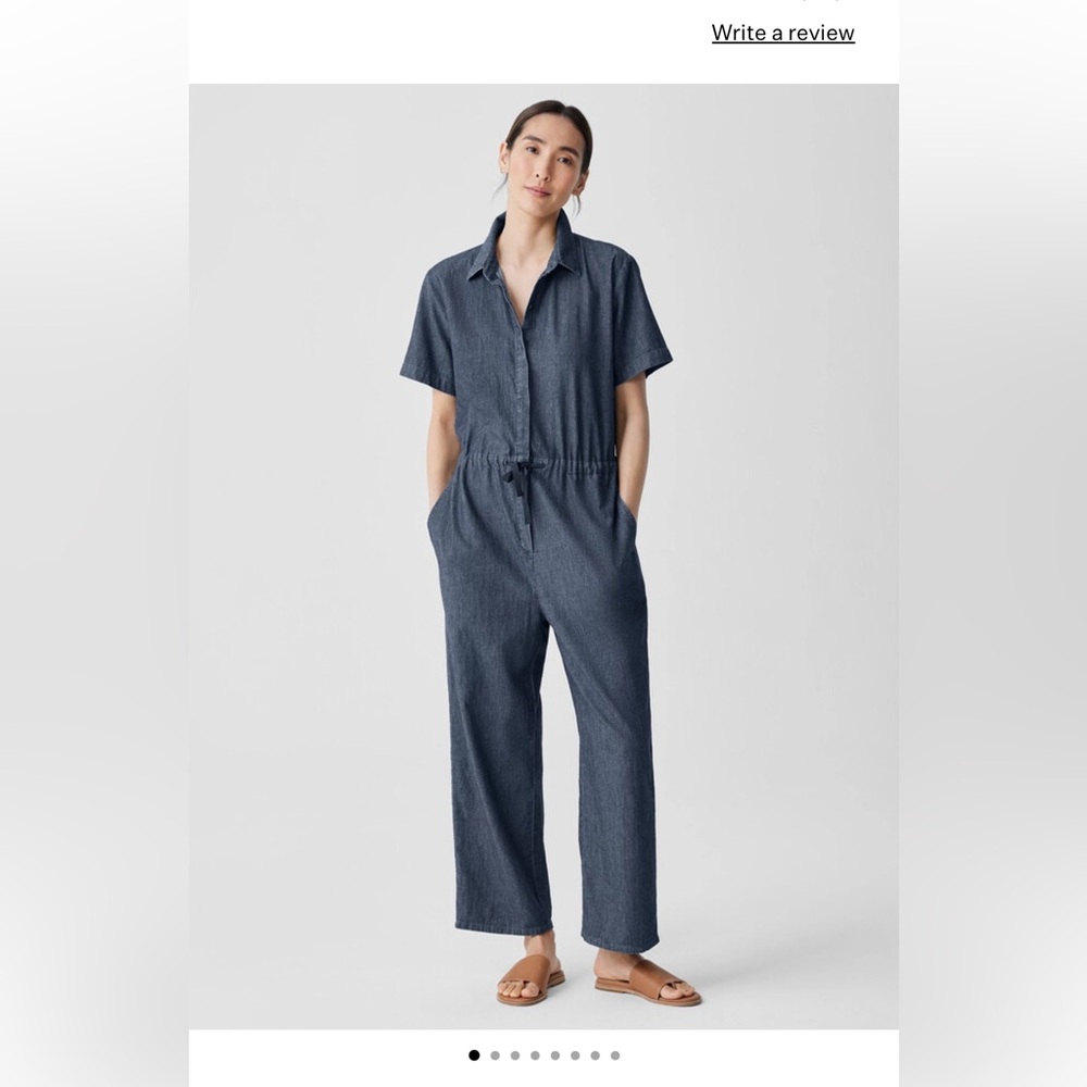 Airy Organic Cotton Twill Jumpsuit